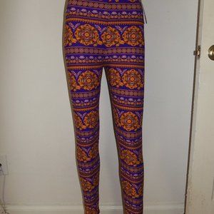 New Mix GOLDEN AZTEC Design Brushed Fiber Leggings